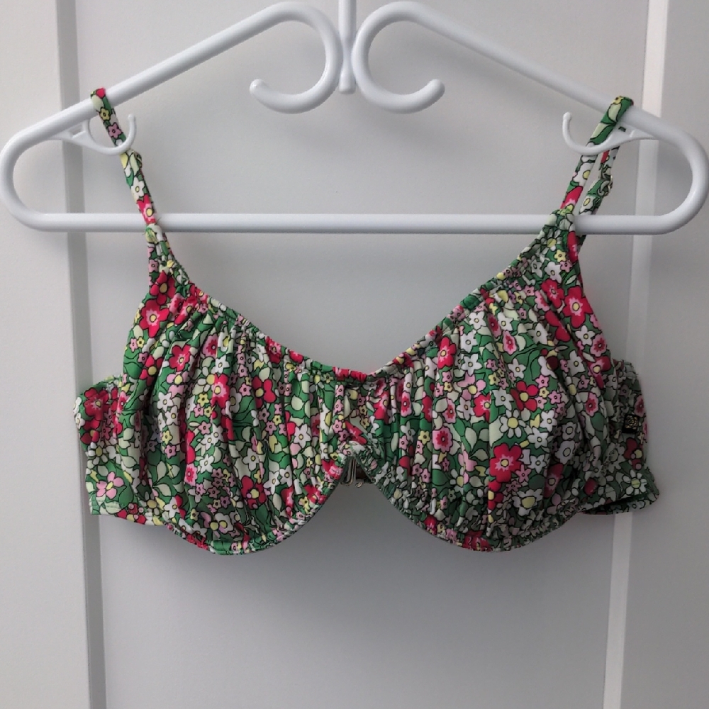 Floral Print Women's Swim Top